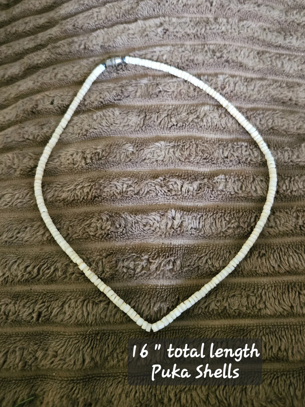 White Puka Shell Beaded Necklace - Brand Not Specified